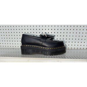 Dr. Martens Adrian Quad Womens Leather Slip On Platform Tassel Loafers Size 6